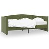 vidaXL Lova su USB i&scaron;vestimi, tamsiai žalia, 90x200cm, aksomas