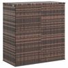 vidaXL Sodo dėžė pagalvėlėms, ruda, 100x49x103,5cm, PE ratanas