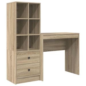 vidaXL Stalas Sonoma ąžuolas 125,5 x 40 x 127 cm 2 vnt.