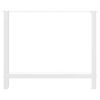 vidaXL Valgomojo stalo kojos, baltos, 2 vnt., 100 x (72-73) cm, plienas
