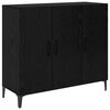 vidaXL Kabalas juoda ąžuolo 34 x 90 x 80 cm Apdirbta mediena