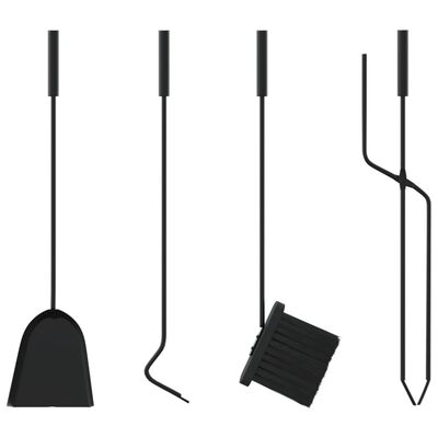 vidaXL Židinio įrankių komplektas, 5 dalių, 18x56cm, plienas