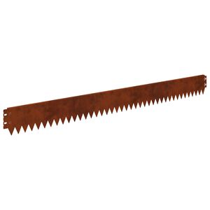 vidaXL Vejos apvadas su užlenktu vir&scaron;umi 10 vnt. 103x10cm Plienas