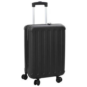 vidaXL Lagaminas su užraktu Juoda 43 x 27 x 66 cm ABS plastikas