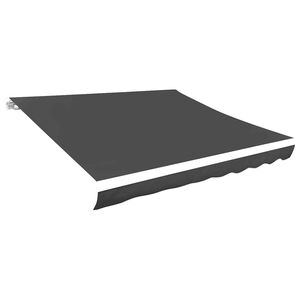 vidaXL Pakaitinis audinys markizei, pilka, 280x245 cm, poliesteris