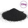 vidaXL Akvariumo smėlis, juodos spalvos, 25kg, 0,2&ndash;2mm