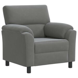 vidaXL Sofa Tamsiai pilka 94 x 85 x 93 cm Aksomas