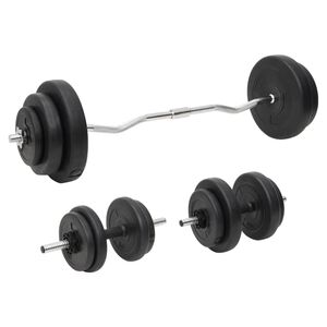vidaXL &Scaron;tanga ir svarmenys su svoriais, 60kg