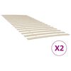 vidaXL Lovos grotelių pakaitalai su 34 grotelėmis, 2 vnt., 100 x 200 cm
