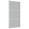 vidaXL Vidaus durys, baltos, 102,5x201,5cm, matinis stiklas/aliuminis