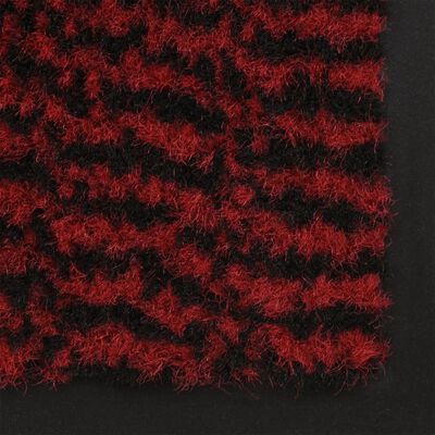 vidaXL Durų kilimėlis, raudonos spalvos, 60x180cm, kuokštuotas