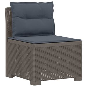 vidaXL 1-Vietis Sodo Sofas su Pagalvėlėmis, Atrodo kaip Ratano PP