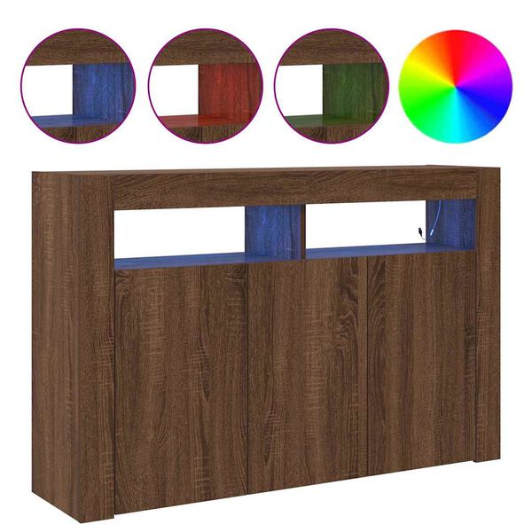 vidaXL Kabalas Rudas ąžuolas 116 x 30 x 75 cm Apdirbta mediena