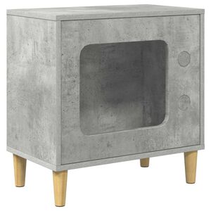 vidaXL Katės namelis Betoninė 51 x 30 x 52 cm Apdirbta mediena