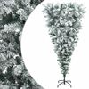 vidaXL Apversta dirbtinė Kalėdų eglutė 150 cm PVC ir Plienas