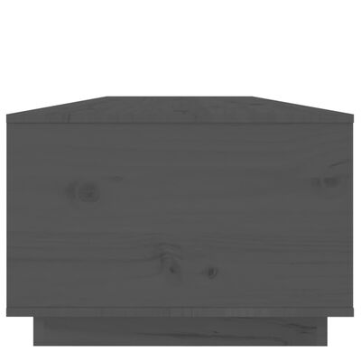 vidaXL Kavos staliukas, pilkas, 100x50x35cm, pušies medienos masyvas