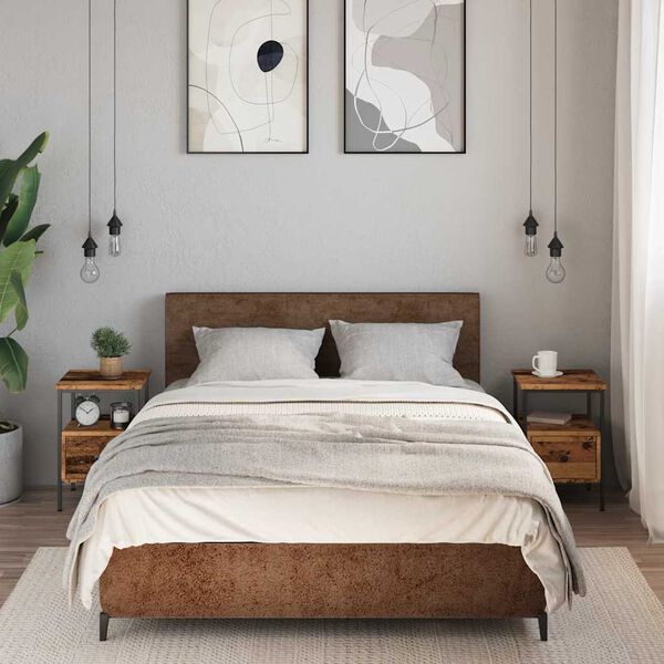 vidaXL Naktinės spintelės, 2vnt., medienos, 34x36x50cm, mediena