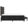 vidaXL Kiemas lova su čiužiniu Juoda 180 x 200 cm Aksomas