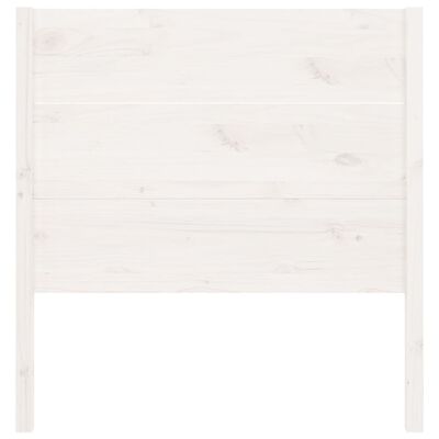 vidaXL Galvūgalis, baltas, 81x4x100cm, pušies medienos masyvas