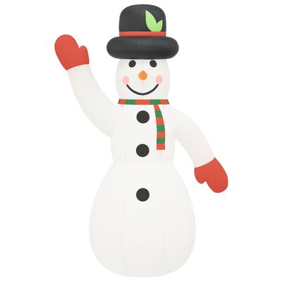 vidaXL Pripučiamas sniego senis su LED lemputėmis, 370cm