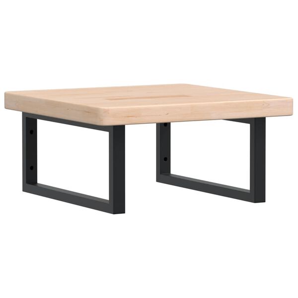 vidaXL Lentyna praustuvui, plienas ir ąžuolo medienos masyvas