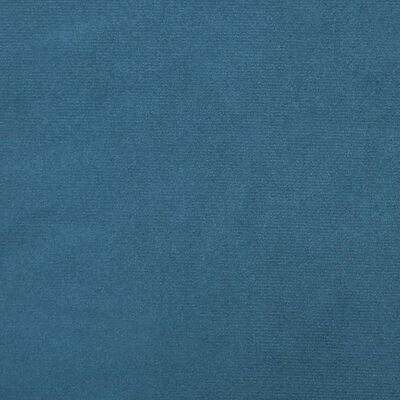 vidaXL Trivietė sofa, mėlynos spalvos, aksomas