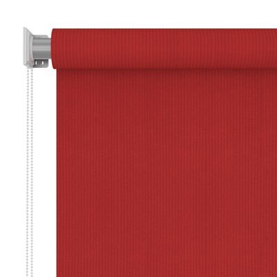 vidaXL Lauko roletas, raudonos spalvos, 80x140cm, HDPE
