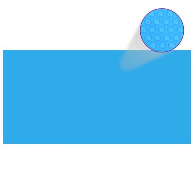 vidaXL Baseino uždangalas, mėlynos spalvos, 488x244cm, PE