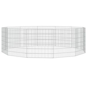 vidaXL Aptvaras gyvūnams, 12 segmentų, 54x60cm, galvanizuota geležis