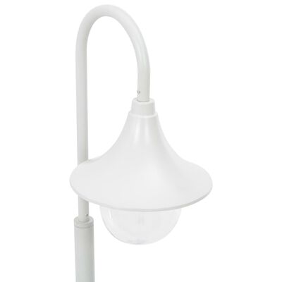 vidaXL Sodo šviestuvas, baltas, 120 cm, aliuminis, E27