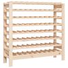vidaXL Vyno butelių stovas, 109,5x30x107,5cm, pu&scaron;ies medienos masyvas