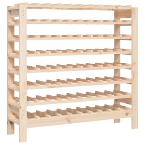 vidaXL Vyno butelių stovas, 109,5x30x107,5cm, pu&scaron;ies medienos masyvas