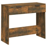 vidaXL Konsolinis staliukas, dūminio ąžuolo, 90x36x75cm, mediena