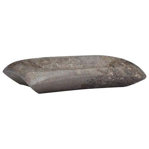 vidaXL Praustuvas, pilkos spalvos, 50x35x10cm, marmuras