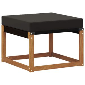 vidaXL Lauko pakojis Kietas akacijos medis ir tekstilenas Natūrali