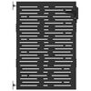 vidaXL Sodo vartai Juoda 85 x 125 cm Milteliniu būdu padengtas plienas