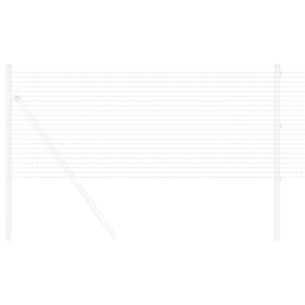 vidaXL Suvirinto vielos tvoros Sidabro 0.4 x 50 m