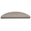 vidaXL Laiptų kilimėliai Lipni Sisal-Look 30 vnt 56x17x3 cm Platina