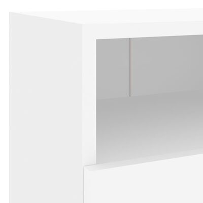 vidaXL Sieninė TV spintelė, balta, 40x30x30cm, apdirbta mediena