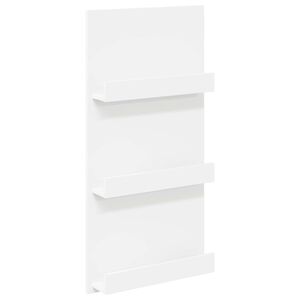 vidaXL Žurnalų stovas Balta 51 x 11 x 102 cm Apdirbta mediena