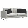 vidaXL Sofa Pagalvės 2 pcs Juoda 80 x 40 cm audinys