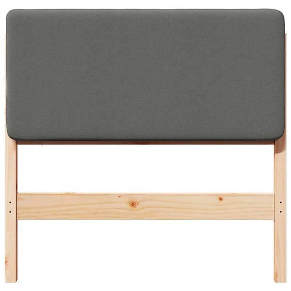 vidaXL Apmu&scaron;ta lovos galvūgalis Rudas ir &scaron;viesiai pilkas 75 cm