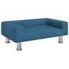 vidaXL Vaiki&scaron;ka sofa, mėlynos spalvos, 70x45x26,5cm, aksomas
