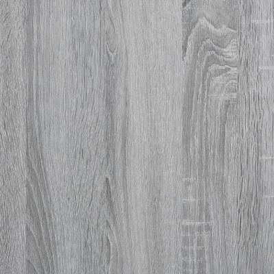 vidaXL Knygų spinta, pilka ąžuolo, 79x30x180cm, mediena ir metalas