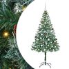 vidaXL Dirbtinė Kalėdų eglutė su 300 LED Žalia 180 cm PVC ir plienas