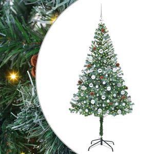 vidaXL Dirbtinė Kalėdų eglutė su 300 LED Žalia 180 cm PVC ir plienas