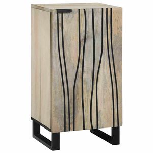 vidaXL Komodas Balta 40 x 33 x 75 cm mango medienos masyvas