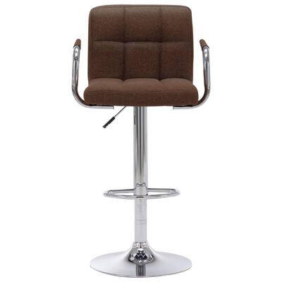 vidaXL Baro kėdė, rudos spalvos, audinys