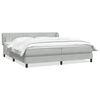 vidaXL Box Spring Lova su čiužiniais &Scaron;viesiai pilka 200x210 cm Velvet