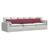 vidaXL Sofa Pagalvės 2 pcs Vyno raudona 200 x 40 cm audinys